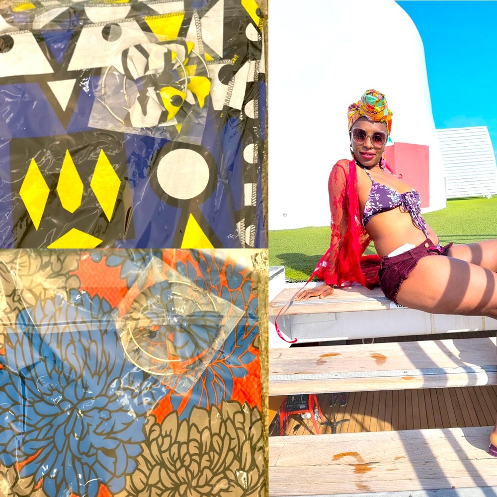 Head wrap and earring set